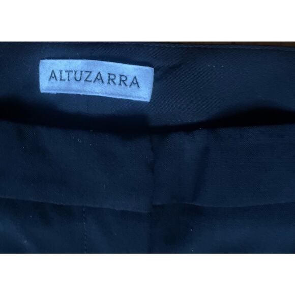 ALTUZARA Wool Blend Straight Leg Work Pants Women’s Size 12 Black Professional - Picture 5 of 5